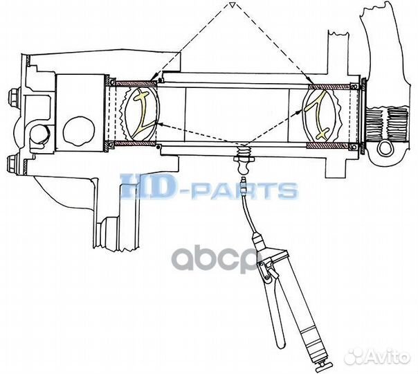 Ремкомплект тормозного механизма 110050 HD-parts