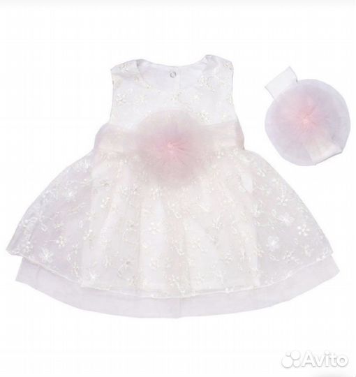 Праздничное платье для девочки / р. 74 /без рукава