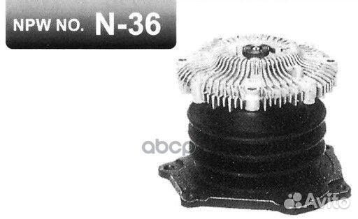 Вискомуфта в сборе с помпой nissan terrano D21