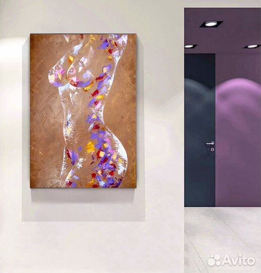 Красивая картина девушки Ню Абстракция девушка