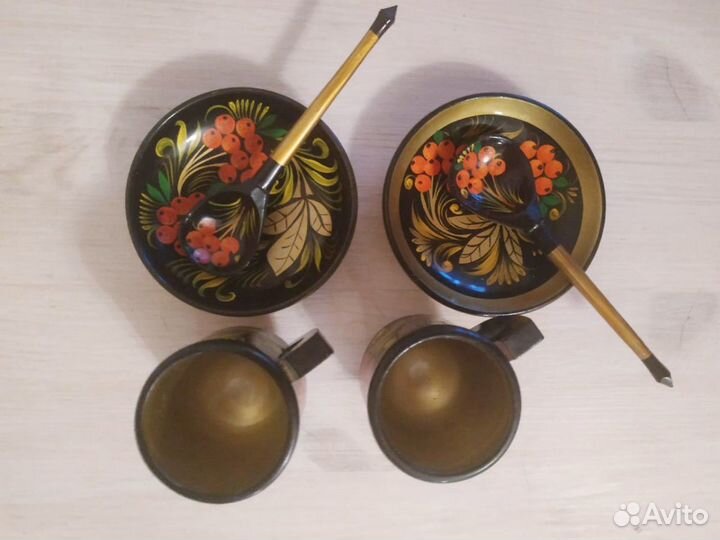 Хохлома пара с ложками