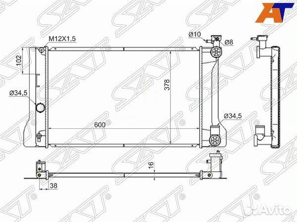 Радиатор toyota allion