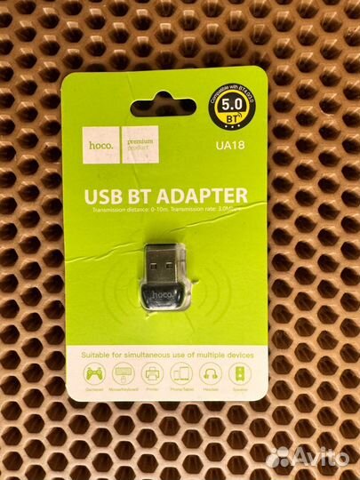 Новый usb bluetooth адаптер 5.0 hoco UA18 черный