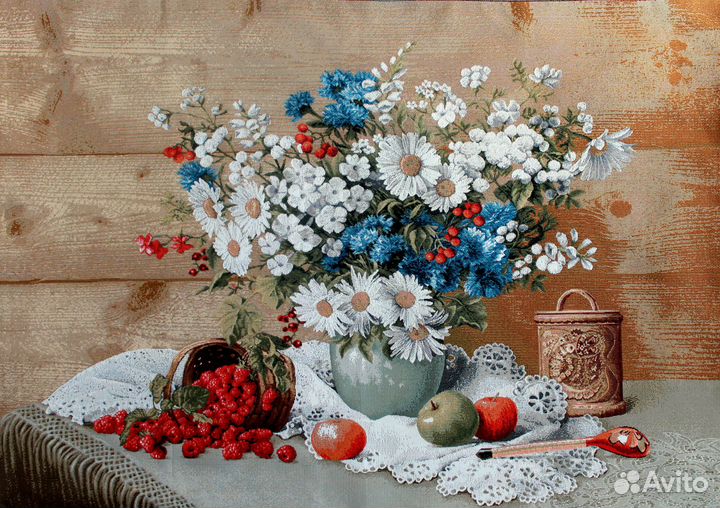 Большие гобелены с цветами