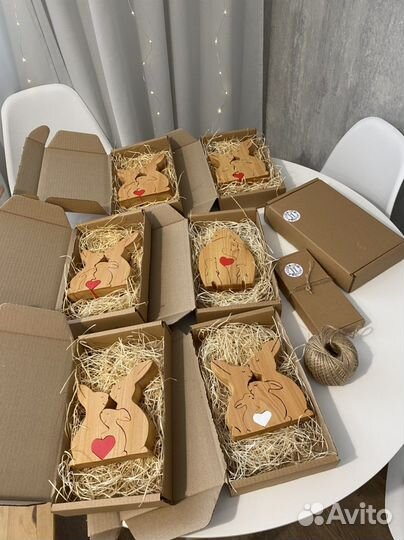 Фигуры из дерева на подарок на новый год