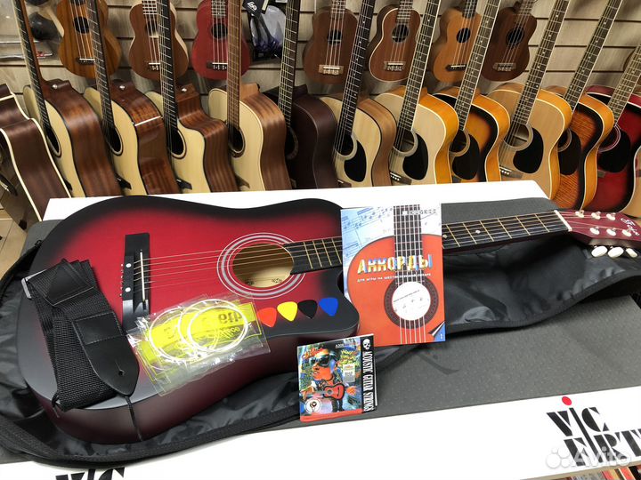 Гитара для начинающих + комплект