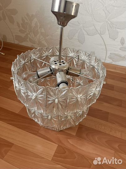 Стеклянная люстра СССР