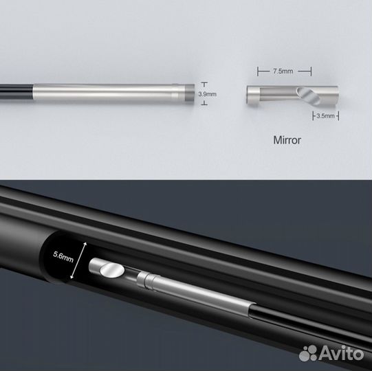 3,9 мм эндоскоп новинка 1080P с жк-дисплеем 4,3