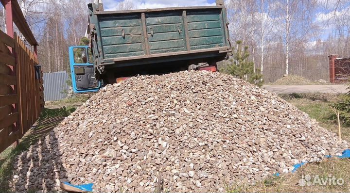 Щебень гравийный под парковку