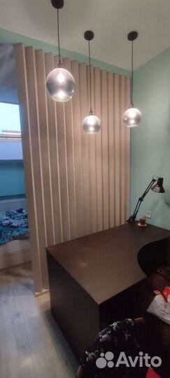 Перегородка из реек, ламелей, баыфелей