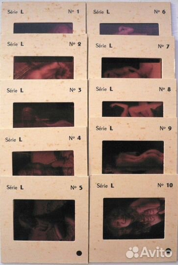 Эротика ню цв. слайды 60-х Paris-Pigalle серия L