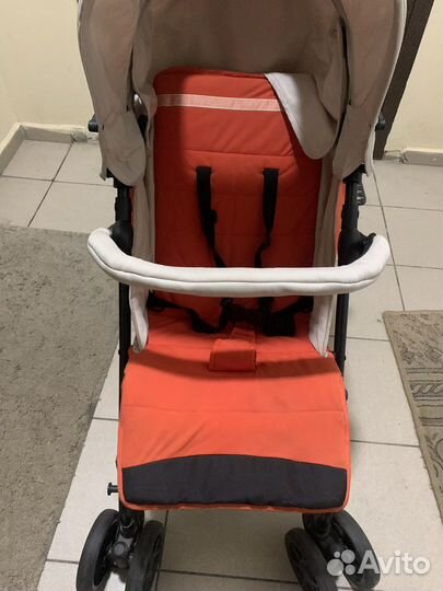 Коляска трость foppapedretti бу оранжевая