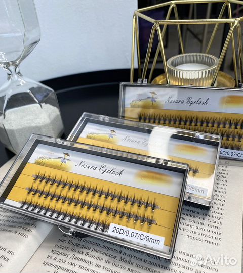 Накладные ресницы пучки