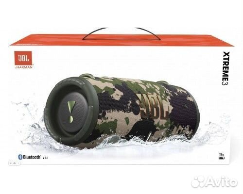 JBL Xtreme 3, 100 Вт, камуфляж