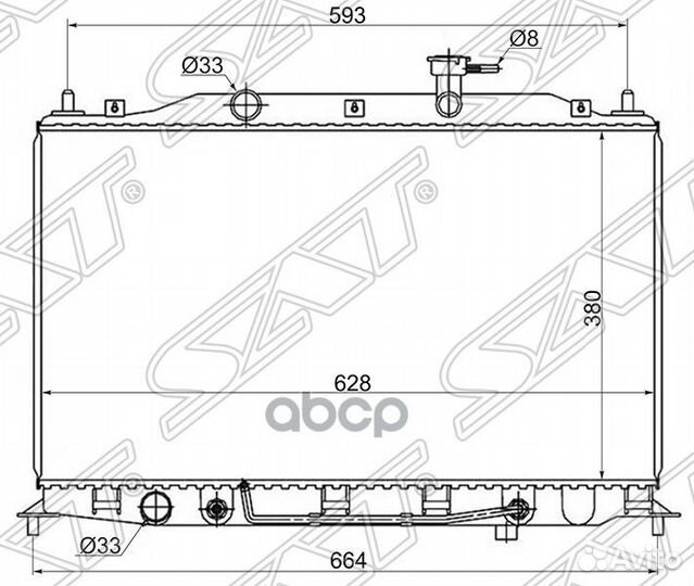 Радиатор Hyundai Accent 06-11 / Verna 06-09 HY0001