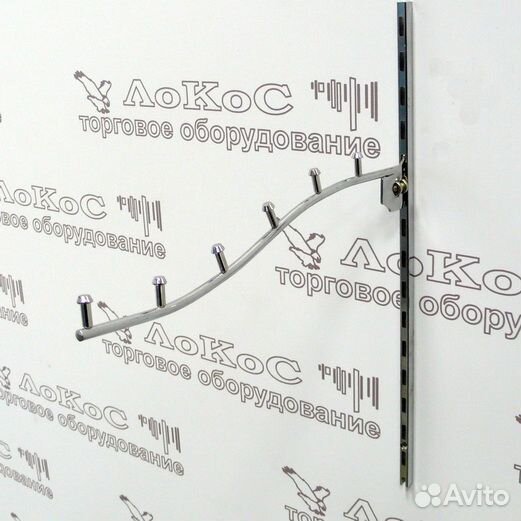 Кронштейн на стойку 6 штырьков d6мм L300мм, хром