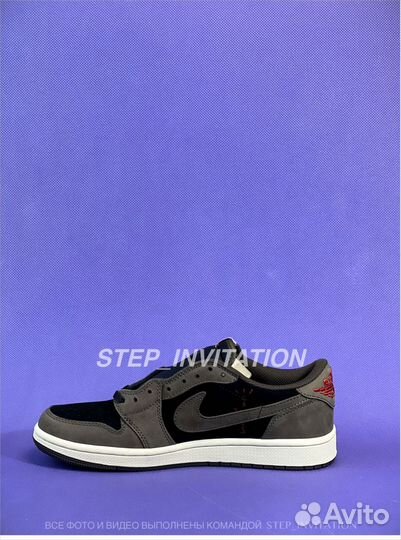 Travis Scott x Air Jordan 1 Low OG Black Olive