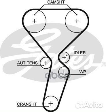 7883-13329) Комплект ремня грм KP35501XS Gates