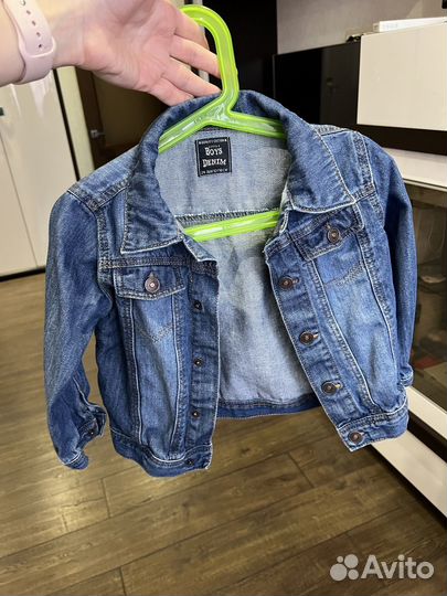 Джинсовая куртка детская 92