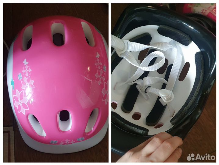 Ролики + защита для девочки 35 размер