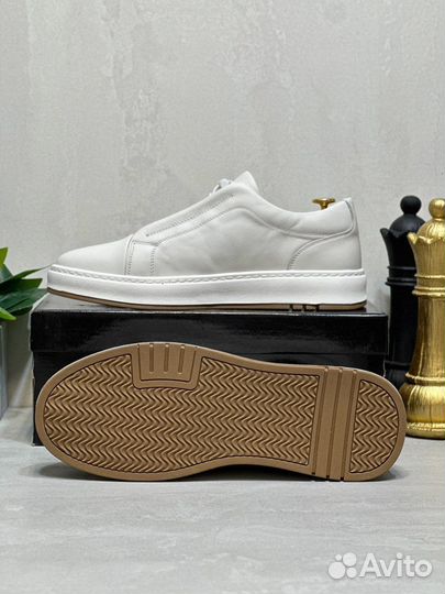 Кеды мужские кожаные