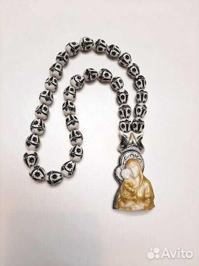 Чётки ручной работы Божья матерь