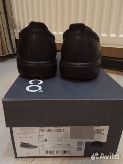 Мокасины 38 размер Ecco S7 teen