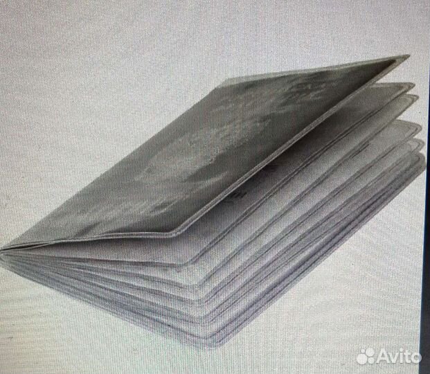 Обложка на паспорт прозрачная с файлами