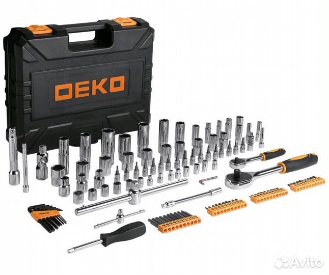 Набор инструментов для авто в чемодане Deco