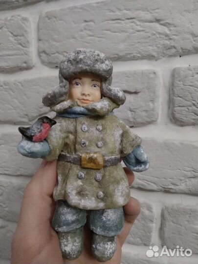 Ватная игрушка ручной работы