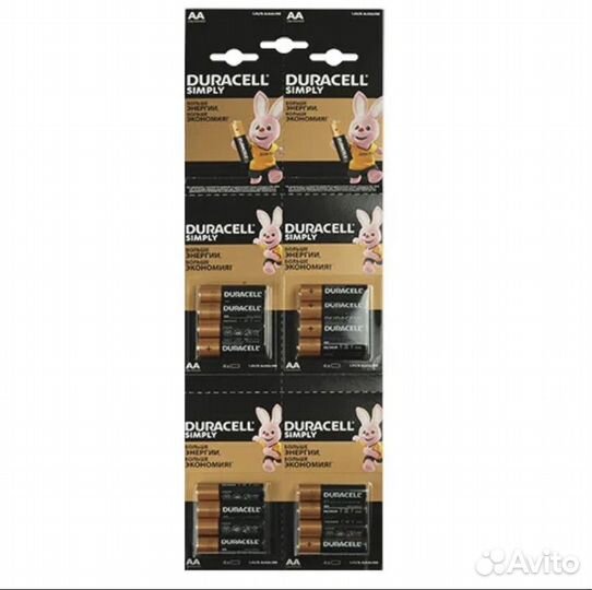 Батарейки duracell 16 штучные с гравировокой