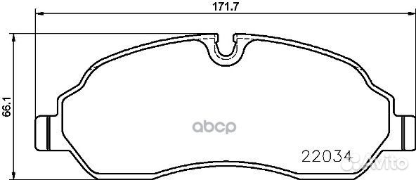 Колодки тормозные дисковые перед P24171 Brembo