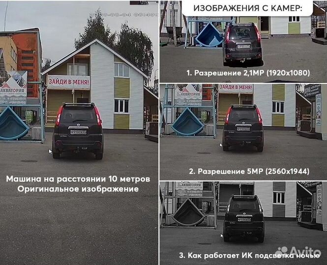 Система видеонаблюдения на 3 камеры под ключ