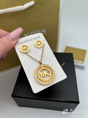 Комплект Michael kors новый серьги подвеска сталь