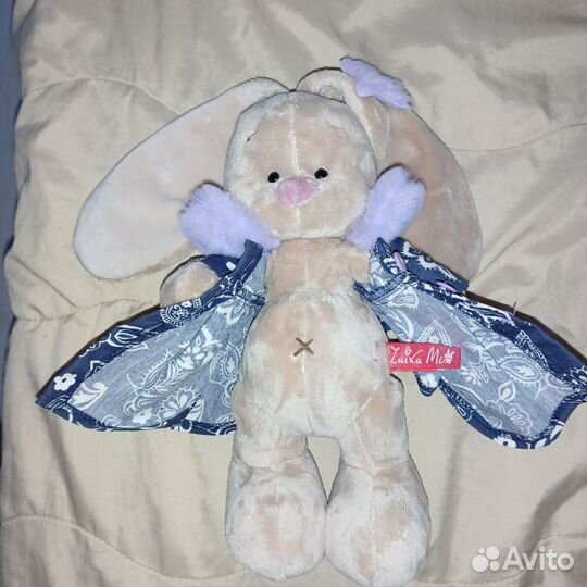 Мягкая игрушка плюшевая зайчик заяц кролик