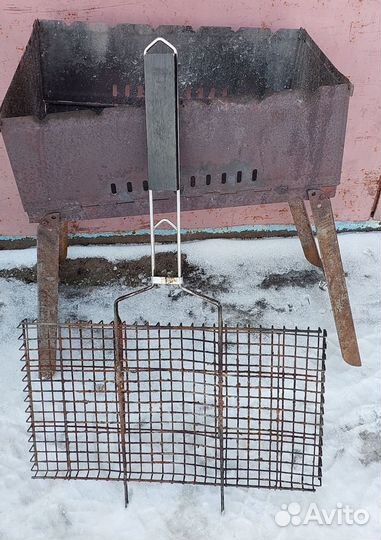Мангал складной + решетка гриль