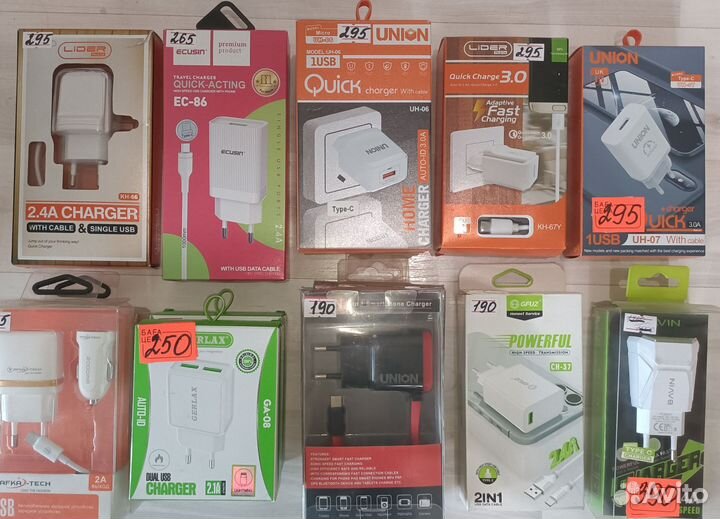 Продам зарядки, usb шнуры, ауксы, колокольчики