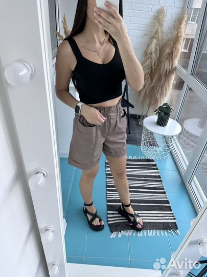 Шорты кофейные новые 46 размер