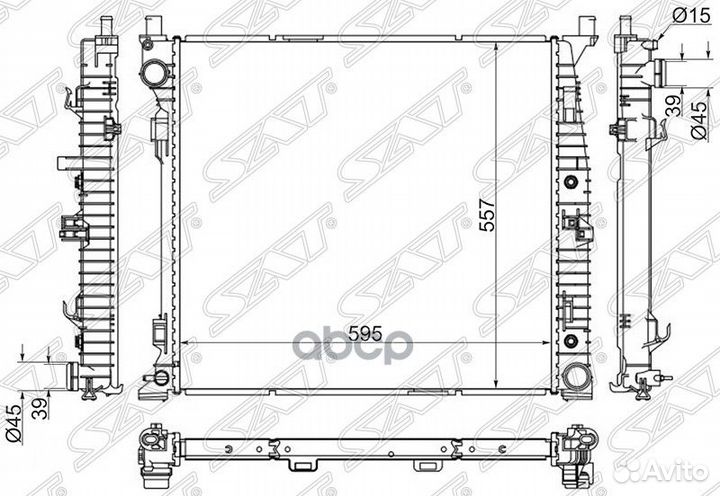 Радиатор Mercedes-Benz M-Class 11-15 / GL-Class