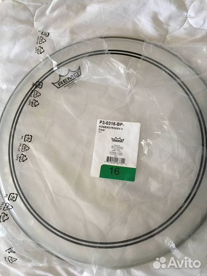 Пластик Remo powerstroke clear 16 новый