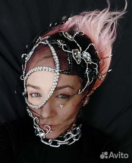 Воротник съемный с вышивкой