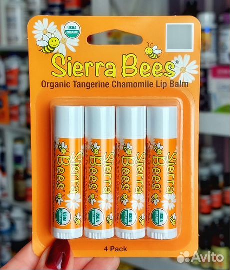 Органические бальзамы для губ iherb