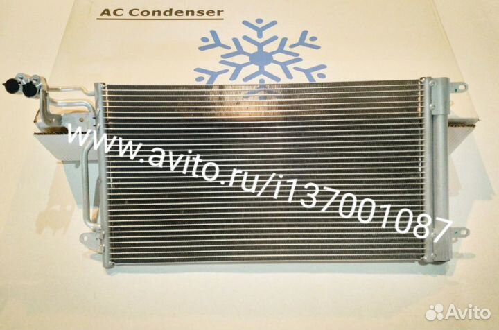 Радиатор кондиционера VW Polo Rapid новый