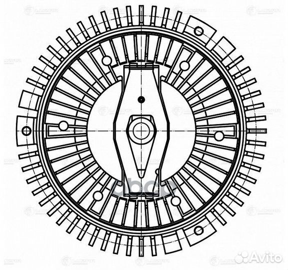 Муфта вязкост. без крыльч. для а/м Ssang Yong