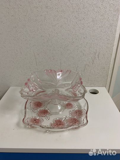 Ваза и блюдо Walther-Glas Германия