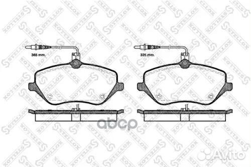 1112 004-SX 1101 04 колодки дисковые п Peugeot