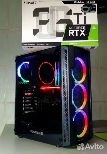 Игровой пк Ryzen 5 5600+Rtx 3060 Ti 8G/16gb/NVMe