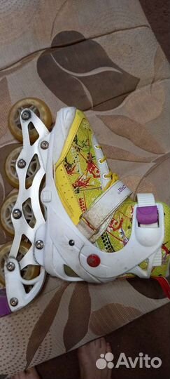 Роликовые коньки детские раздвижные