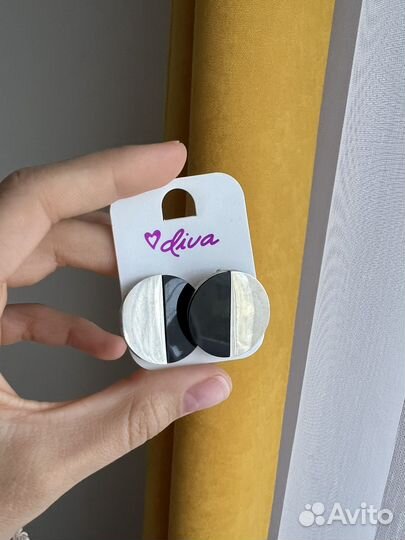 Серьги бижутерия Diva