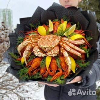 Мужской букет из раков
